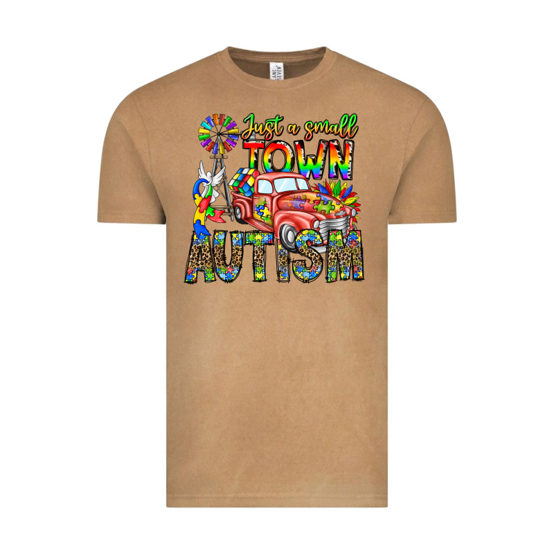 Just A Girl Small Town Autism Vintage Tee by CowhideDigitalArt | Teevron