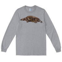 Heather Grey Platypus Long Sleeve Tee - LillyAllenDesigns