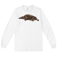 White Platypus Long Sleeve Tee - LillyAllenDesigns