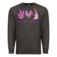 Smoke Peace Love Unicorn Premium Sweatshirt - Jasminsmagicworld