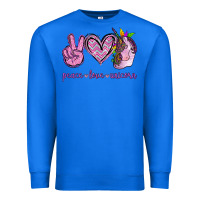 True Royal Peace Love Unicorn Premium Sweatshirt - Jasminsmagicworld