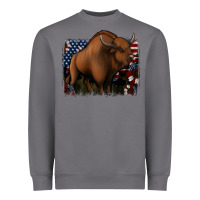 Storm American Bison Heavyweight Sweatshirt - Jasminsmagicworld