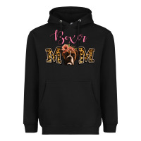 Black Boxer Mom Heavyweight Hoodie - Jasminsmagicworld
