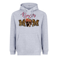 Heather Grey Boxer Mom Heavyweight Hoodie - Jasminsmagicworld