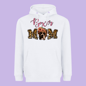 Boxer Mom Heavyweight Hoodie Designed By Jasminsmagicworld