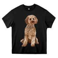 Black cockapoo Heavy Core Tee - RanaPortraitStore