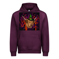 Mauve Wine halloween glitter highland cow tumbler Urban Hoodie - RanaPortraitStore