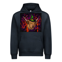 Navy halloween glitter highland cow tumbler Urban Hoodie - RanaPortraitStore