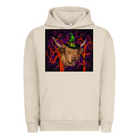 Pigment French Oak halloween glitter highland cow tumbler Urban Hoodie - RanaPortraitStore