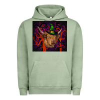 Pigment Oil Green halloween glitter highland cow tumbler Urban Hoodie - RanaPortraitStore