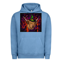 Pigment Pebble Blue halloween glitter highland cow tumbler Urban Hoodie - RanaPortraitStore