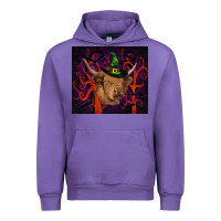 Tulip halloween glitter highland cow tumbler Urban Hoodie - RanaPortraitStore