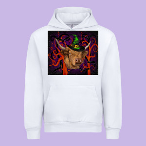 Halloween Glitter Highland Cow Tumbler Urban Hoodie Designed By Ranaportraitstore