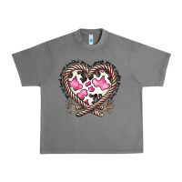 Tornado western cowhide heart Urban Heavy Tee - CowhideDigitalArt