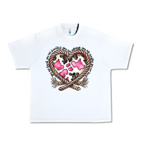 White western cowhide heart Urban Heavy Tee - CowhideDigitalArt