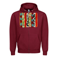 Burgundy christmas brushstroke Zipper Hoodie - Jasminsmagicworld