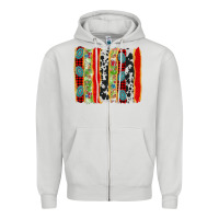 Dove Grey christmas brushstroke Zipper Hoodie - Jasminsmagicworld