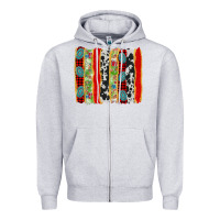 Heather Grey christmas brushstroke Zipper Hoodie - Jasminsmagicworld