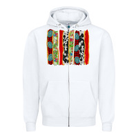 White christmas brushstroke Zipper Hoodie - Jasminsmagicworld