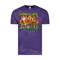 Cloud Purple Pumpkin Spice Junkie Vintage Tee - CowhideDigitalArt