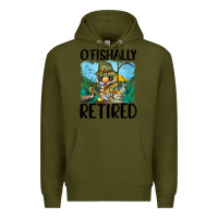 Army Green o' fishally retired Premium Hoodie - BarkalooDesign