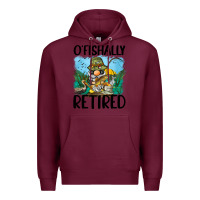 Burgundy o' fishally retired Premium Hoodie - BarkalooDesign