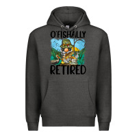 Charcoal Heather o' fishally retired Premium Hoodie - BarkalooDesign