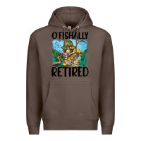 Coffee o' fishally retired Premium Hoodie - BarkalooDesign