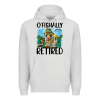 Dove Grey o' fishally retired Premium Hoodie - BarkalooDesign