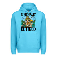 Ocean Blue o' fishally retired Premium Hoodie - BarkalooDesign