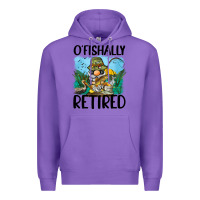Purple o' fishally retired Premium Hoodie - BarkalooDesign
