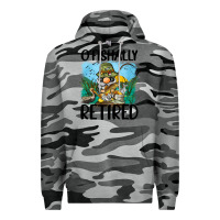 Slate Camo o' fishally retired Premium Hoodie - BarkalooDesign