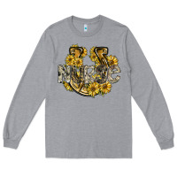Heather Grey nurse Long Sleeve Tee - SublimationCraftShop