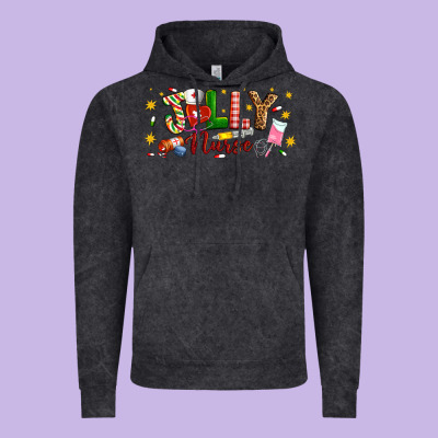 Christmas Jolly Nurse Vintage Hoodie Designed By Artiststas