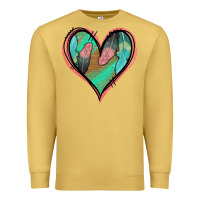 Antique Gold Feather Heart Premium Sweatshirt - Jasminsmagicworld