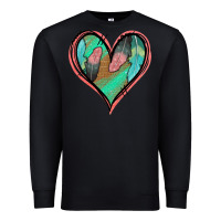 Black Feather Heart Premium Sweatshirt - Jasminsmagicworld