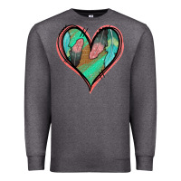 Charcoal Heather Feather Heart Premium Sweatshirt - Jasminsmagicworld
