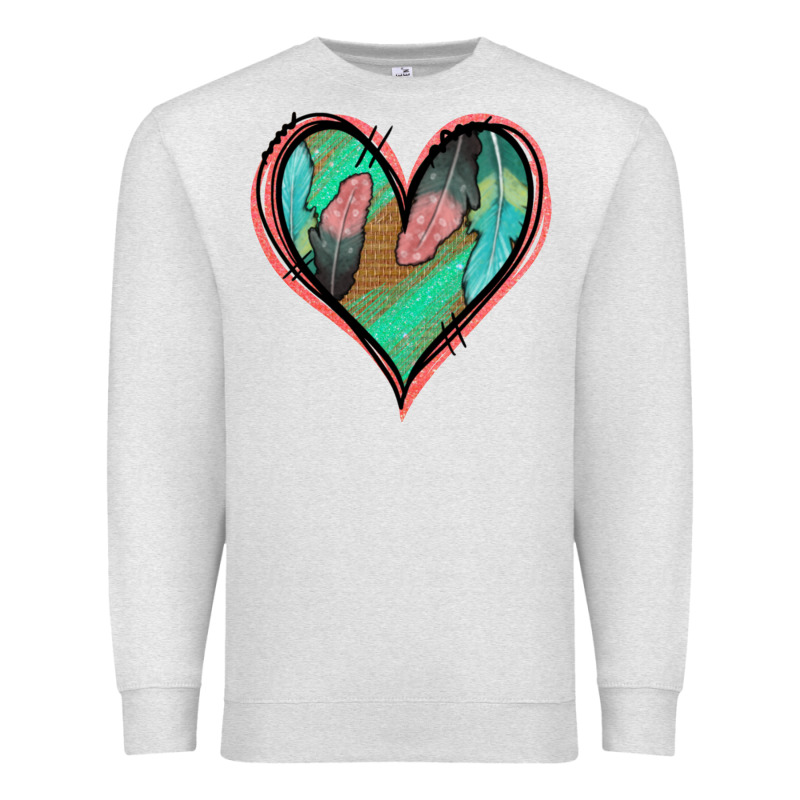 Feather Heart Premium Sweatshirt by Jasminsmagicworld | Teevron