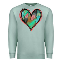Seafoam Feather Heart Premium Sweatshirt - Jasminsmagicworld