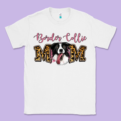 Border Collie Mom Classic Tee Designed By Jasminsmagicworld