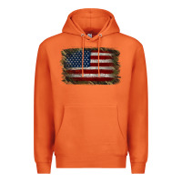 Carrot Camouflage Usa Flag Background Premium Hoodie - Jasminsmagicworld