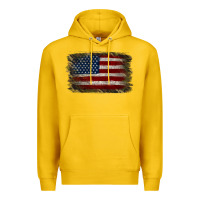Lemon Camouflage Usa Flag Background Premium Hoodie - Jasminsmagicworld
