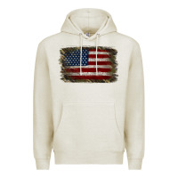 Oatmeal Heather Camouflage Usa Flag Background Premium Hoodie - Jasminsmagicworld