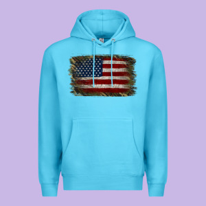 Camouflage Usa Flag Background Premium Hoodie Designed By Jasminsmagicworld