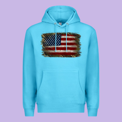 Camouflage Usa Flag Background Premium Hoodie Designed By Jasminsmagicworld
