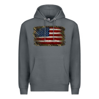 Rock Camouflage Usa Flag Background Premium Hoodie - Jasminsmagicworld