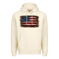 Sandshell Camouflage Usa Flag Background Premium Hoodie - Jasminsmagicworld
