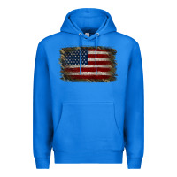 True Royal Camouflage Usa Flag Background Premium Hoodie - Jasminsmagicworld