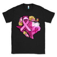 Black Texas Cancer Awareness map Classic Tee - FaDigitalArtStudio