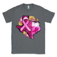 Charcoal Heather Texas Cancer Awareness map Classic Tee - FaDigitalArtStudio